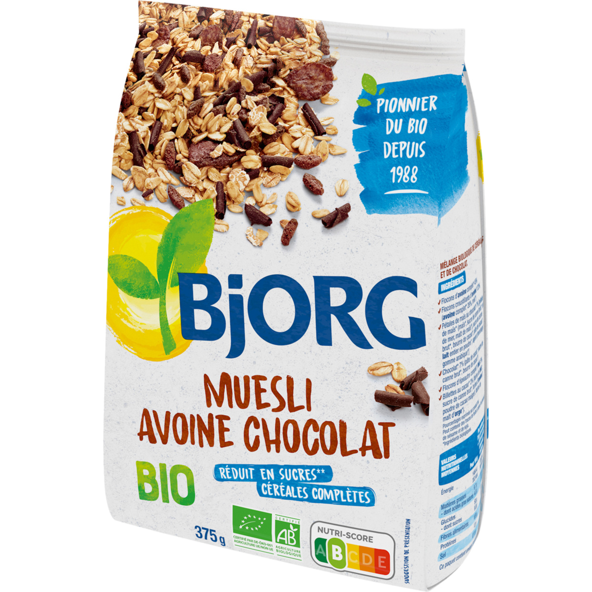 Bjorg organic chocolate oat muesli