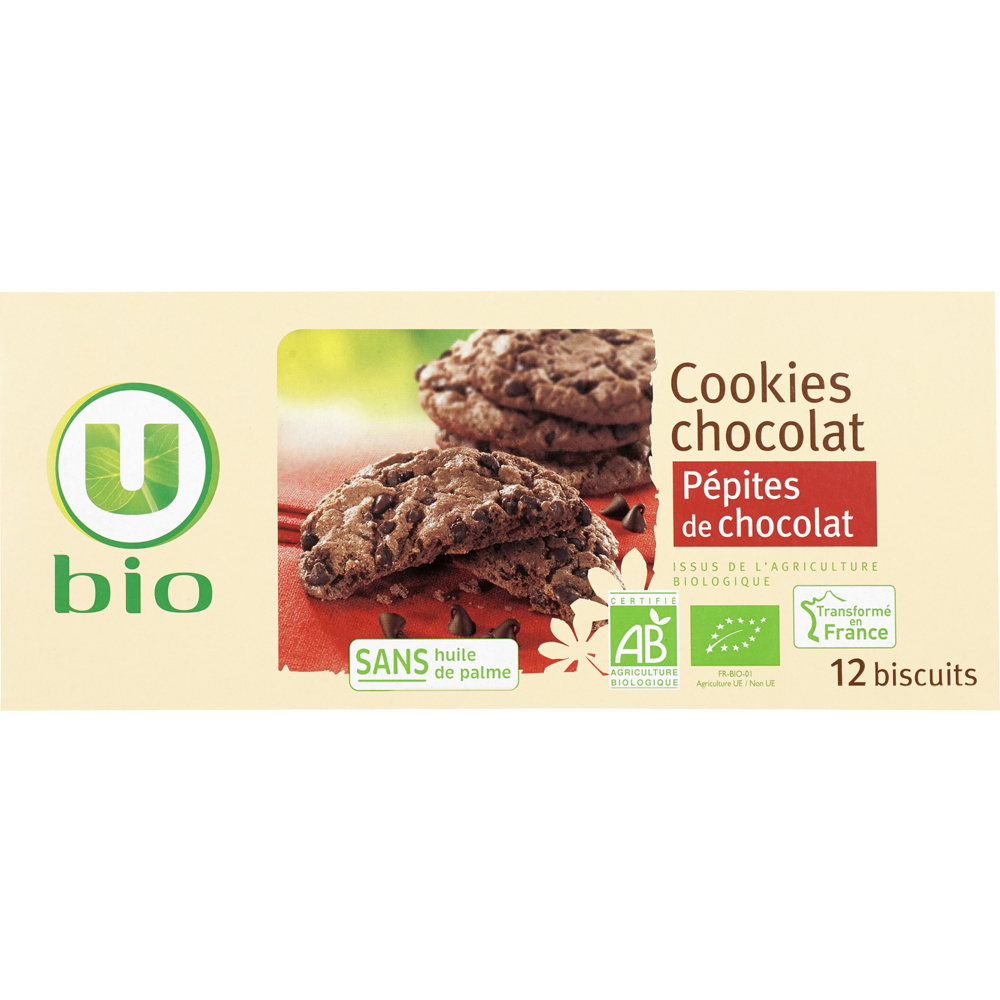 Organic U chocolate chip cookies