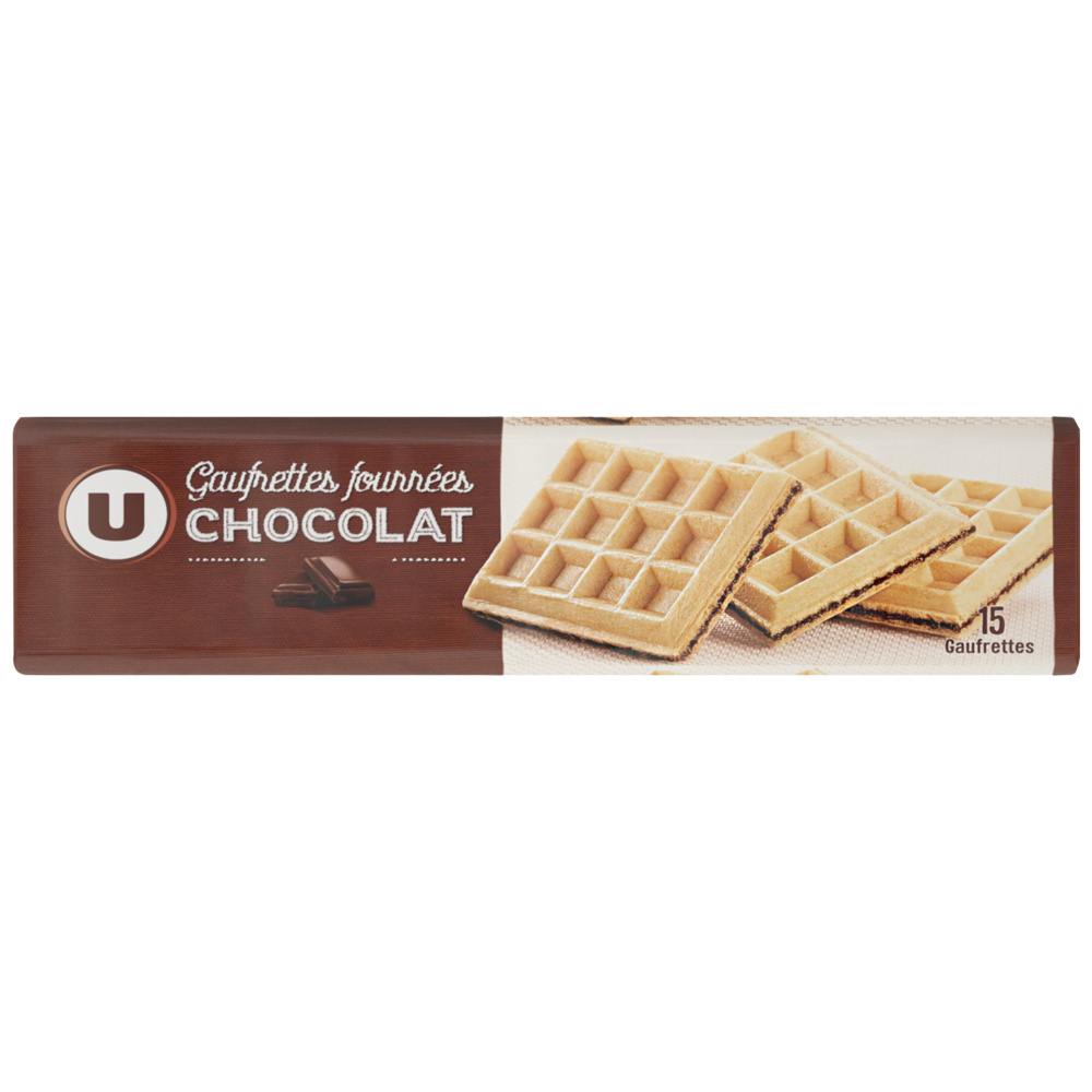 Chocolate-filled wafers U
