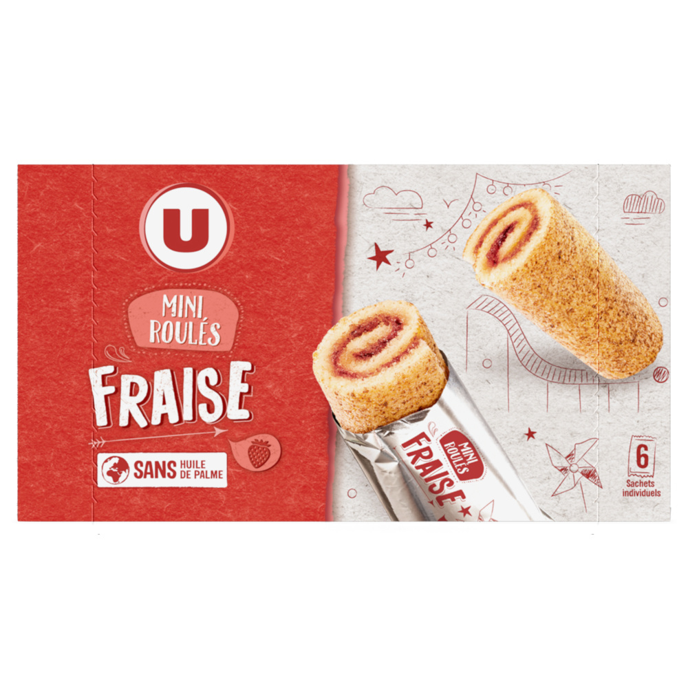 Strawberry mini rolls U