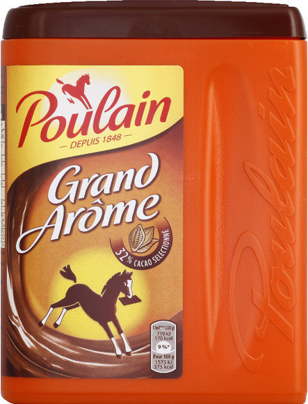 Poulain Grand Arôme chocolate powder (32% cocoa)