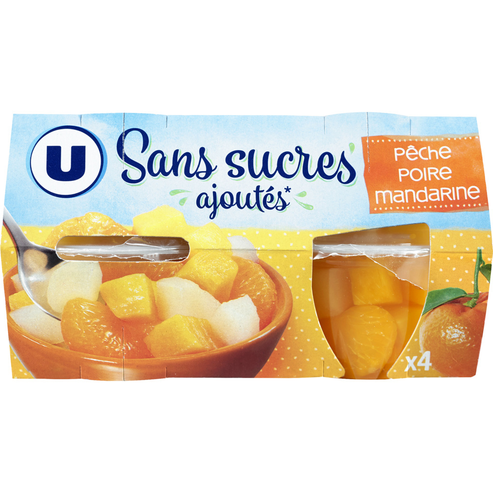 Peach, pear and mandarin bowls U