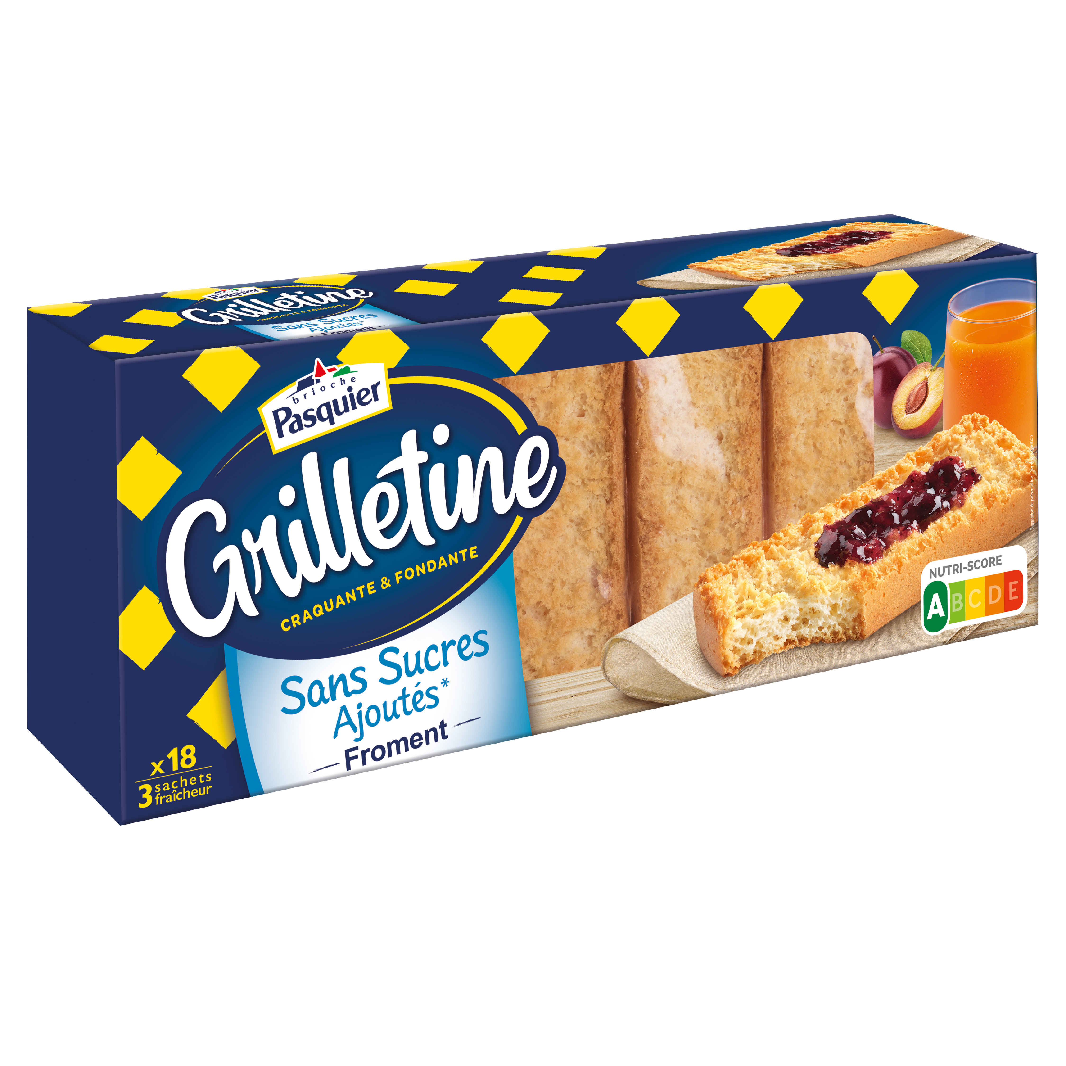 Pasquier wheat Grilletine with no added sugar
