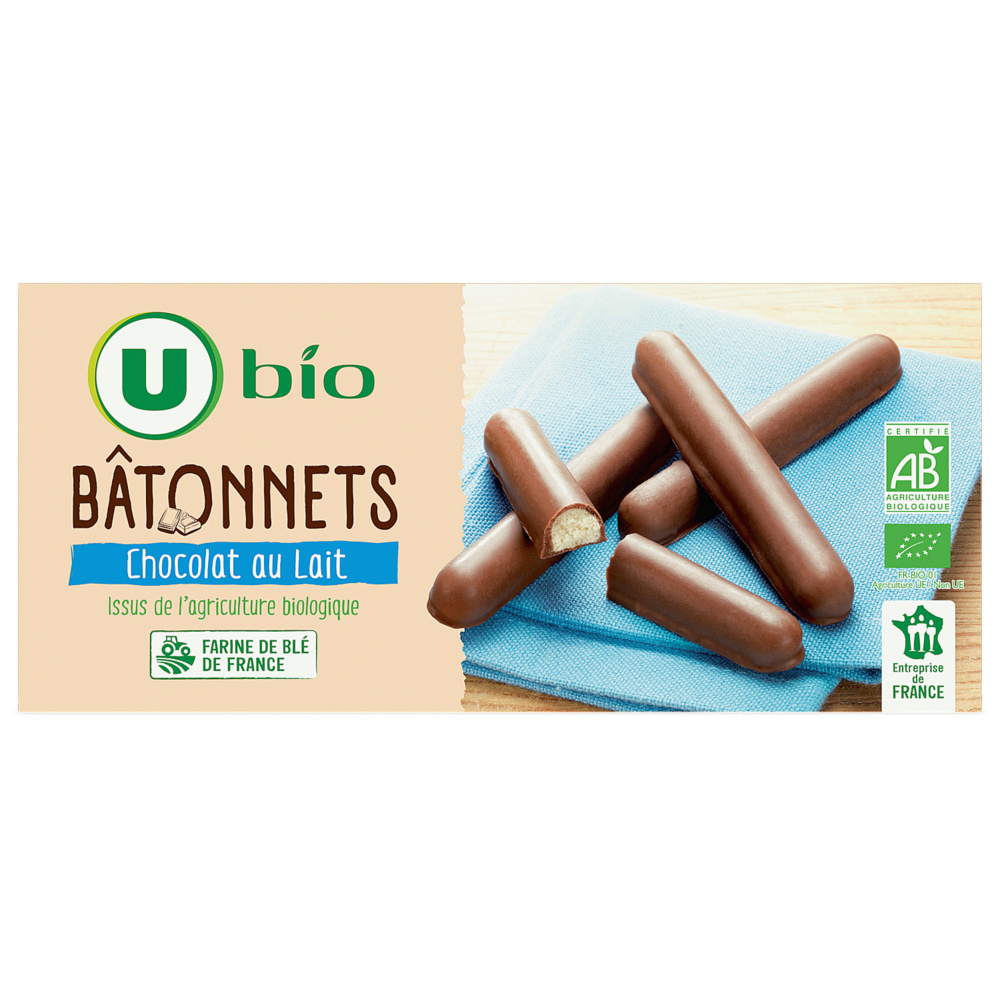 Milk chocolate sticks