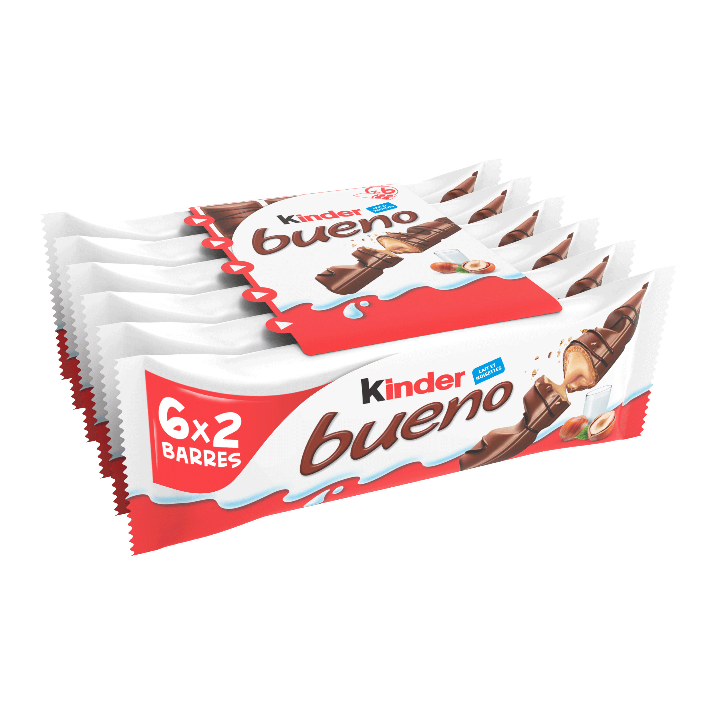 Kinder Bueno Milk Chocolate Bar x6