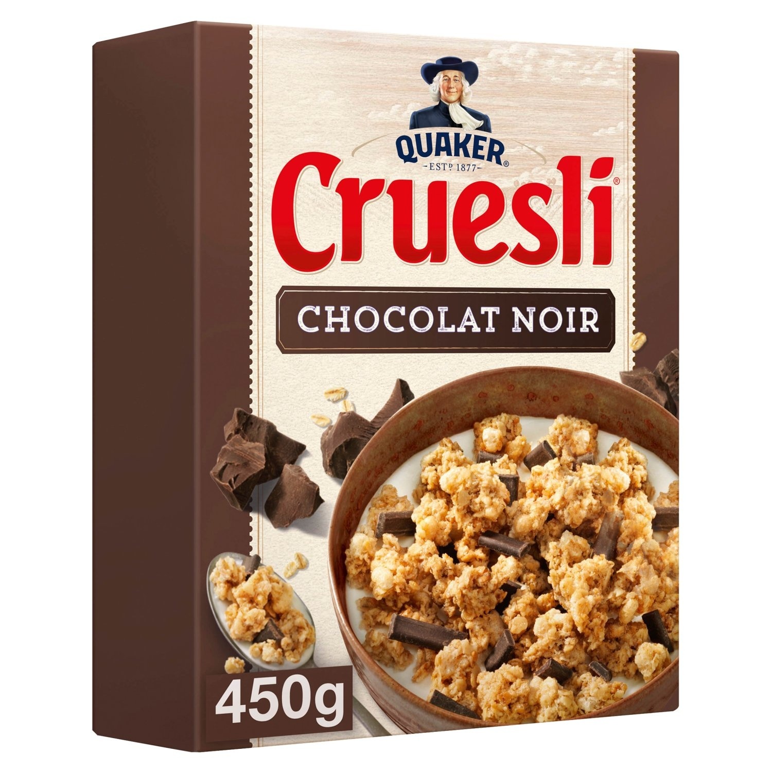 Dark chocolate cereal cruesli