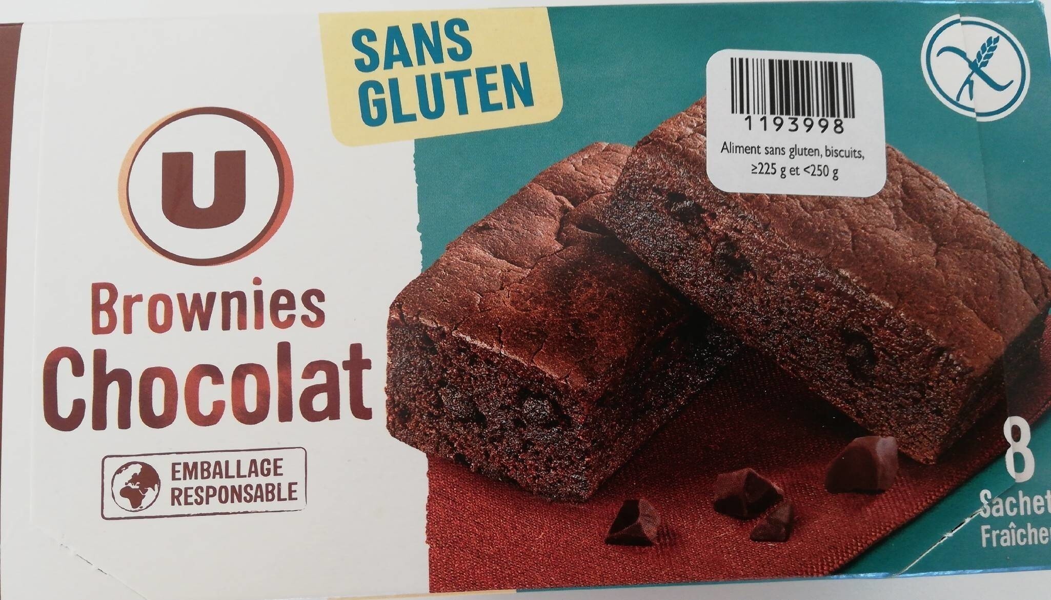 Gluten-free chocolate brownie U