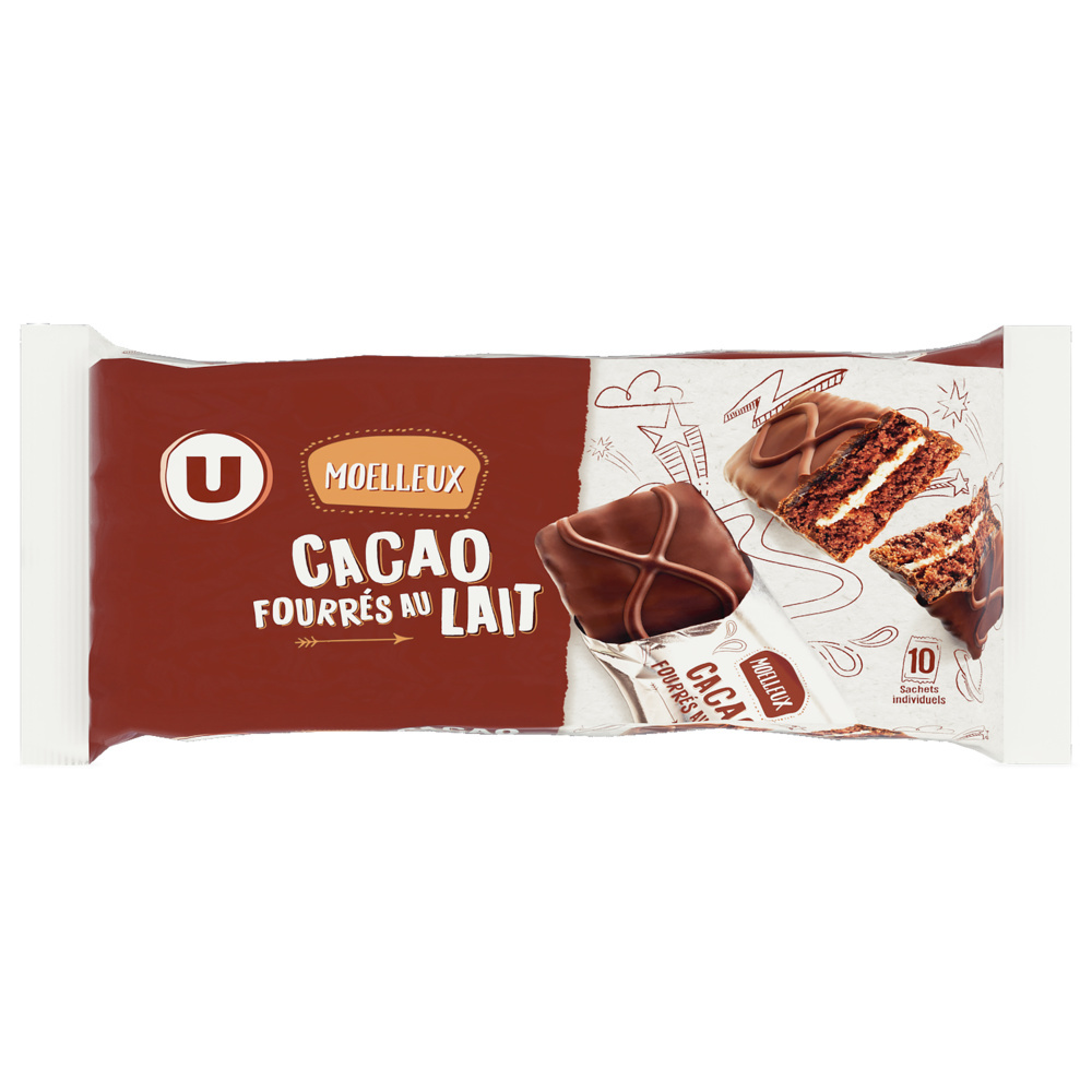 Moelleux Cacao with milk filling