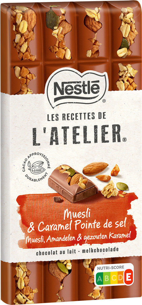 Nestle chocolate muesli & caramel pointe de sel