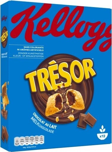 Kelloggs treasure cereals milk chocolate