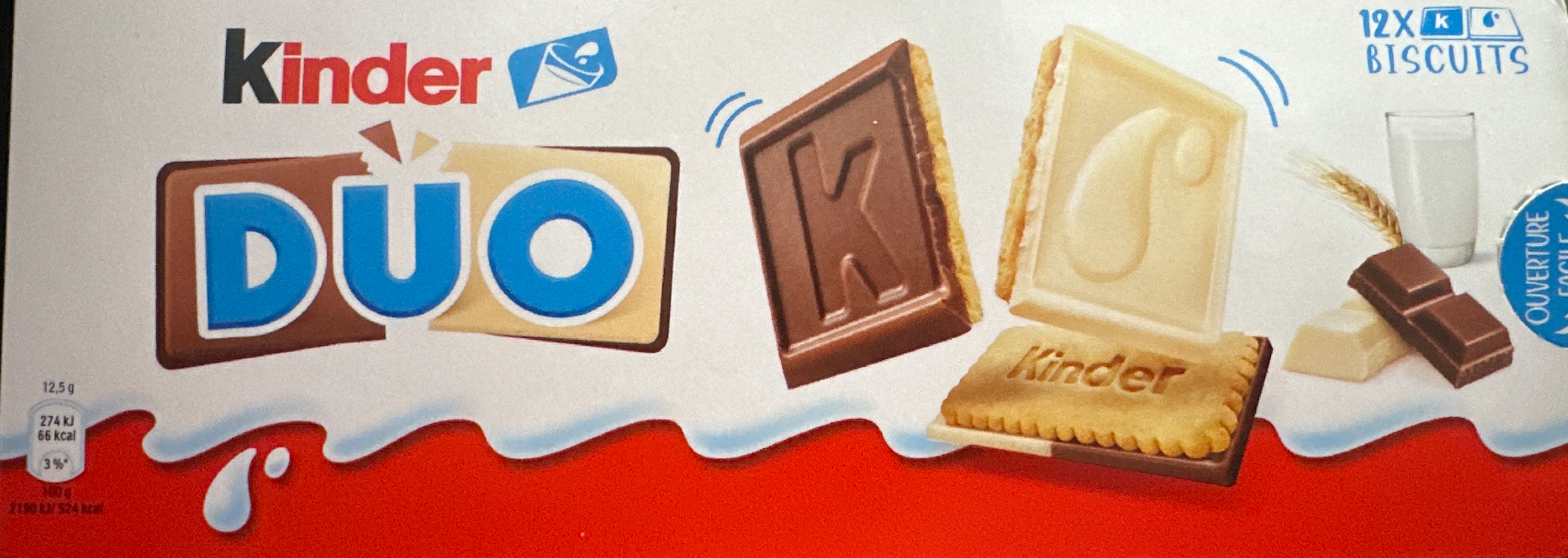 Kinder DUO milk and white chocolate
