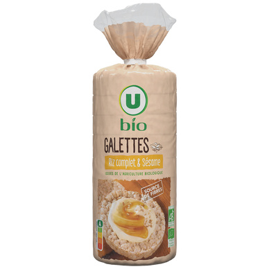 Organic brown rice & sesame cakes U