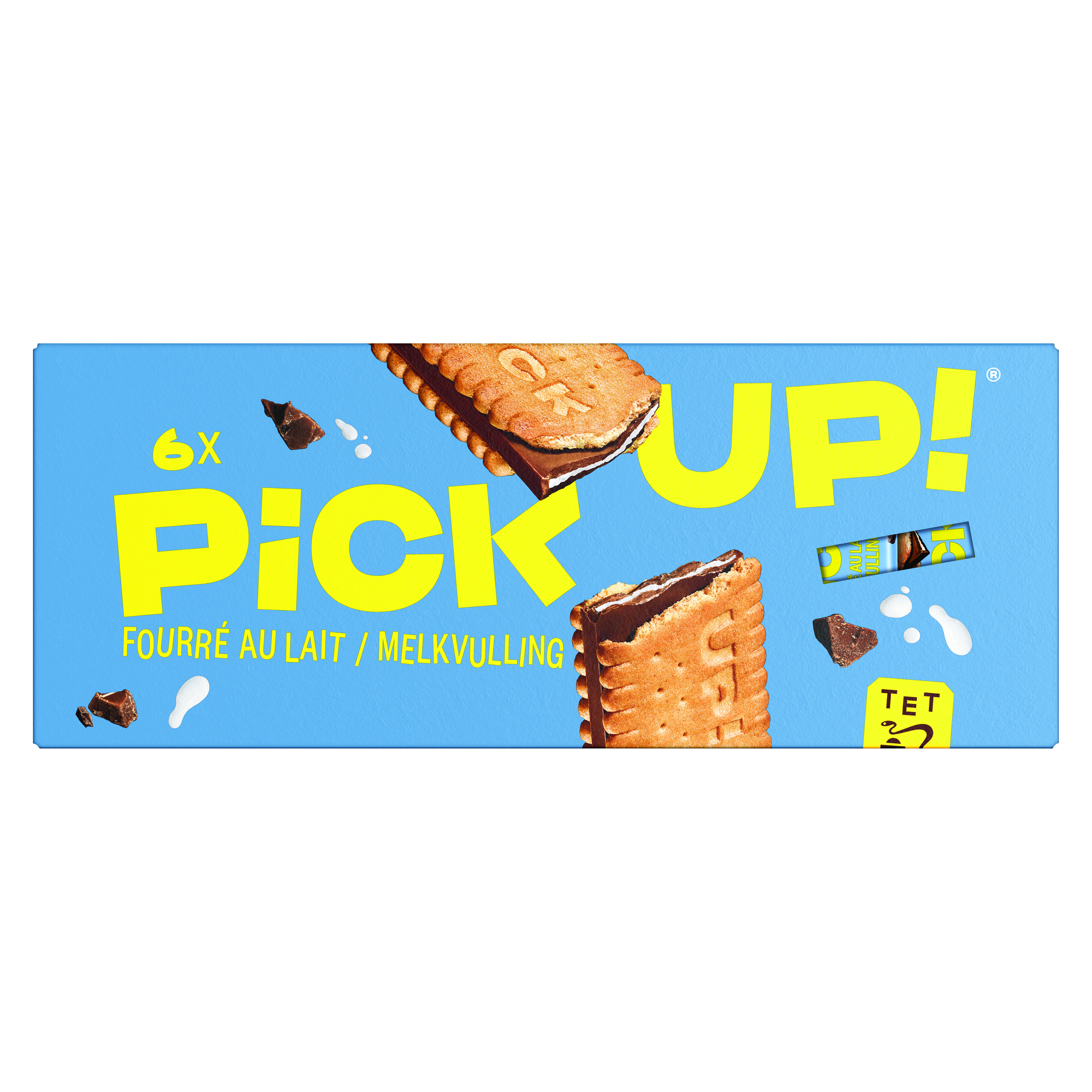 Pick up milk-filled cookies