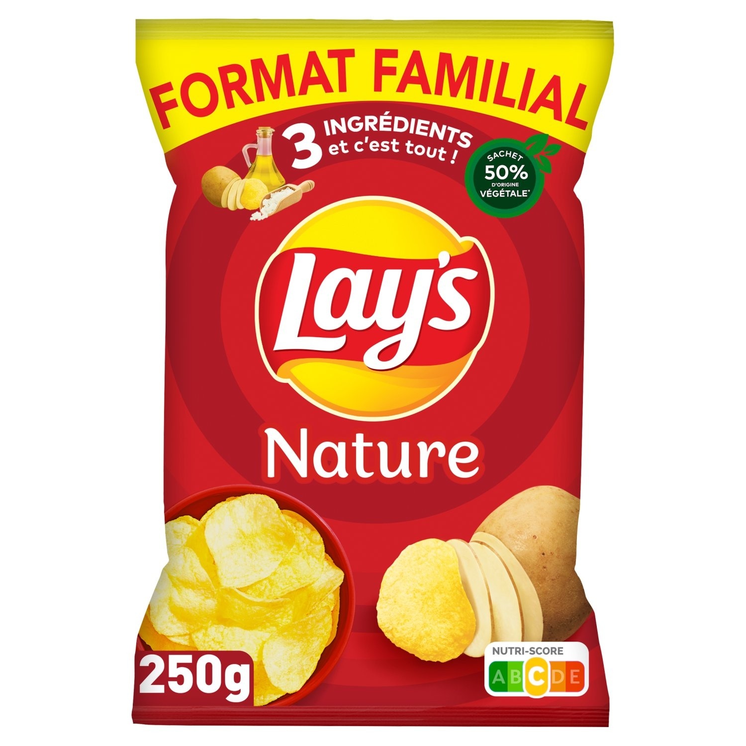 Lays plain chips family size