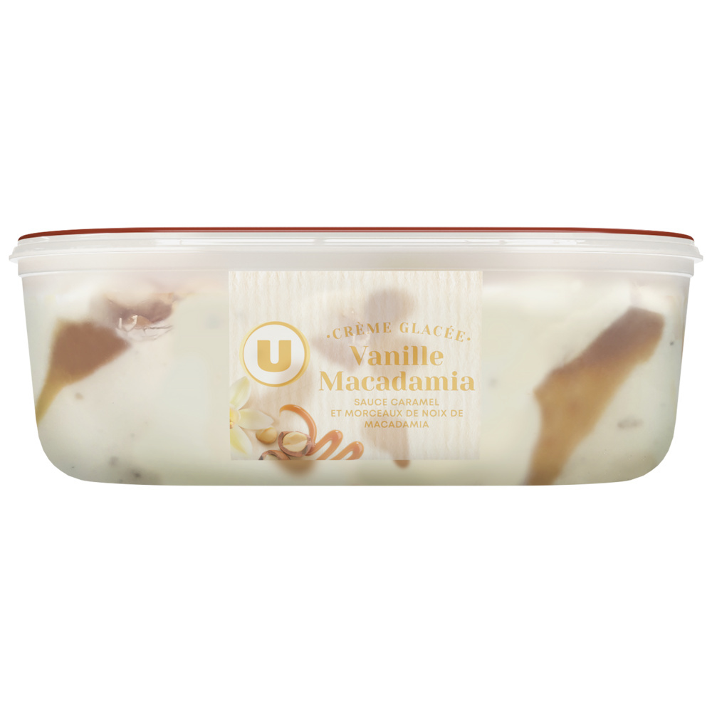 Vanilla macadamia ice cream U