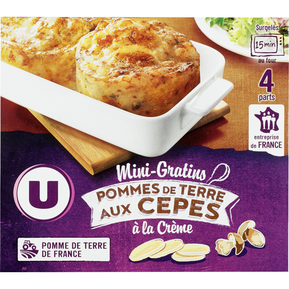 Mini Gratin of Potatoes with Ceps U