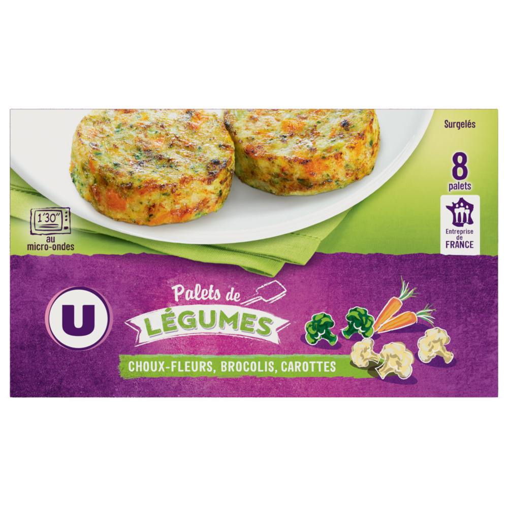 Cauliflower, broccoli, carrot vegetable puffs U