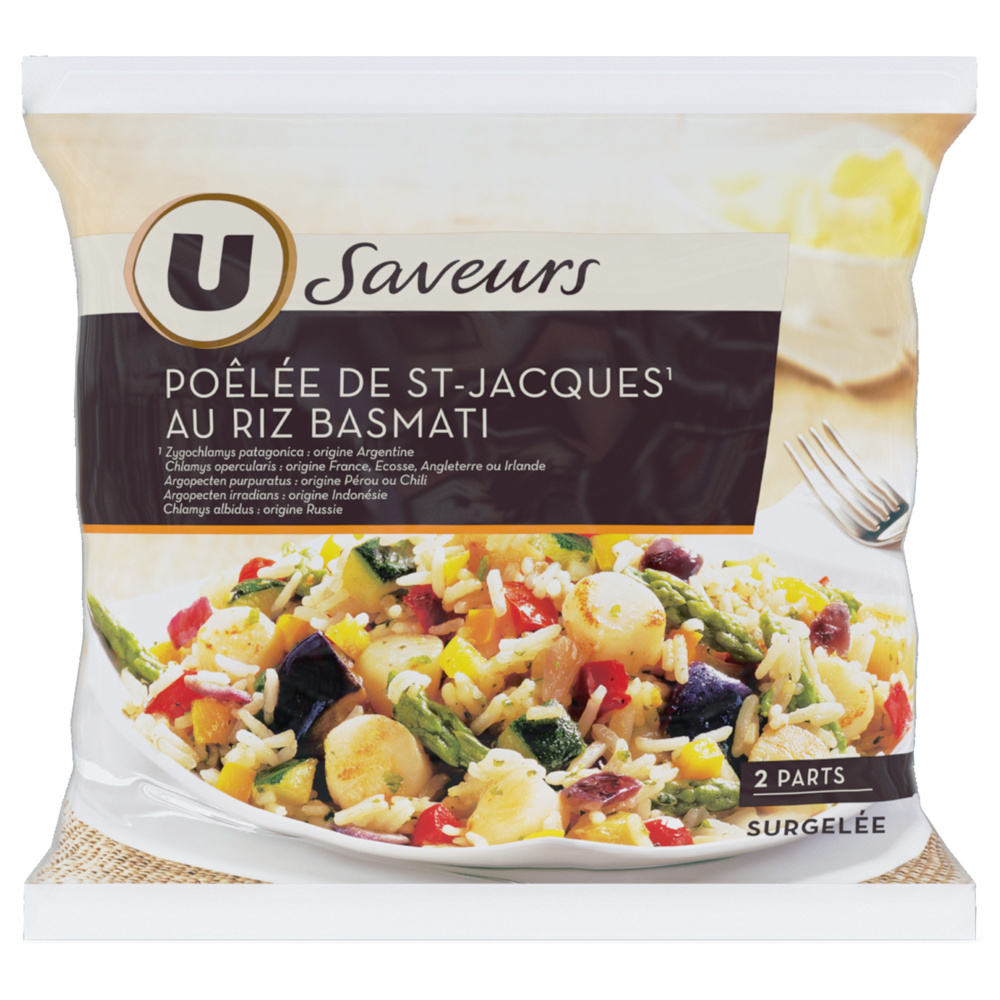 Poêlée de saint Jacques au riz basmati  U