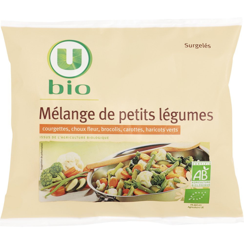 Organic mixes of small vegetables U