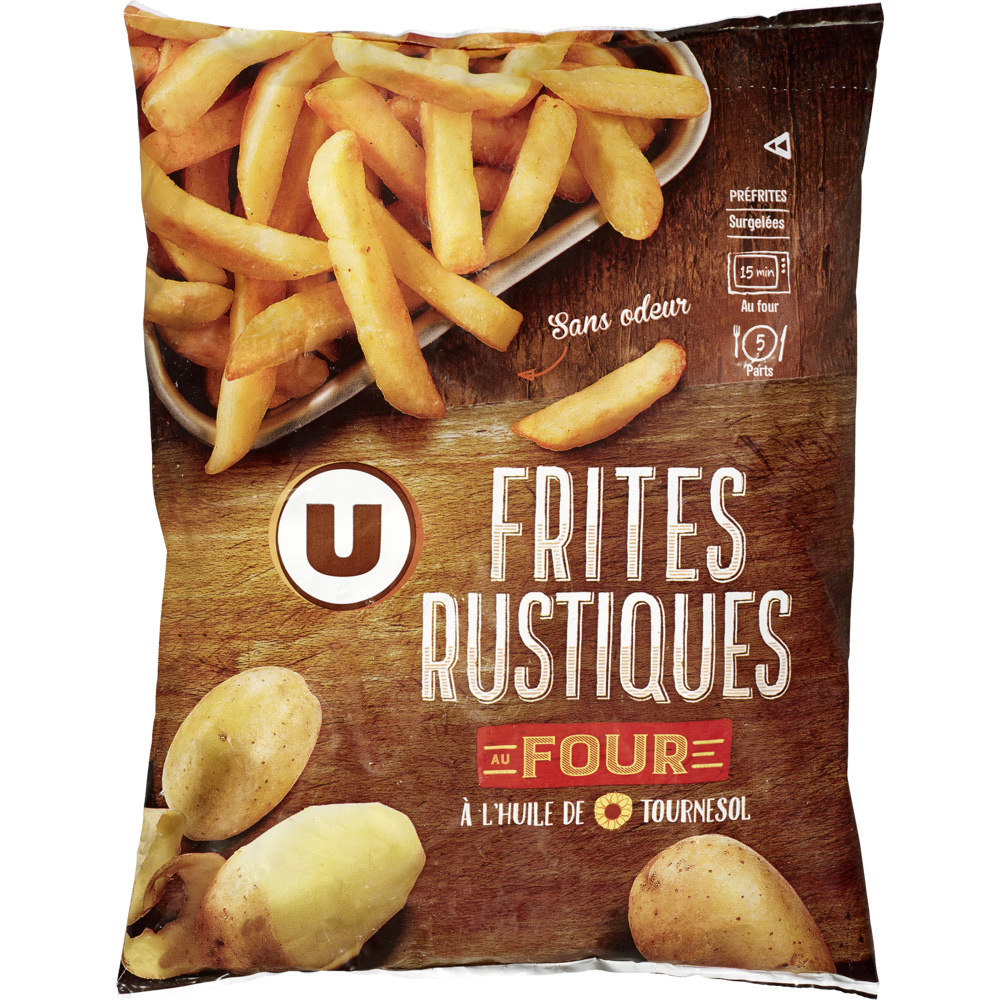 Frites rustiques au four U