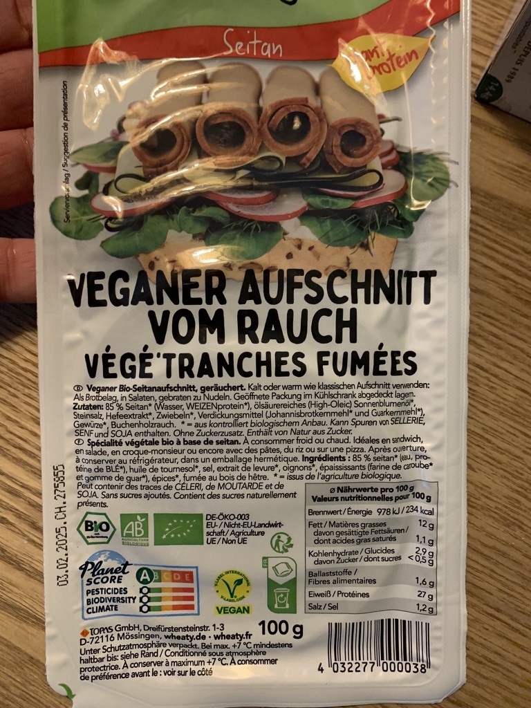 Smoked Vegetables 100g - plant protein - Wheaty