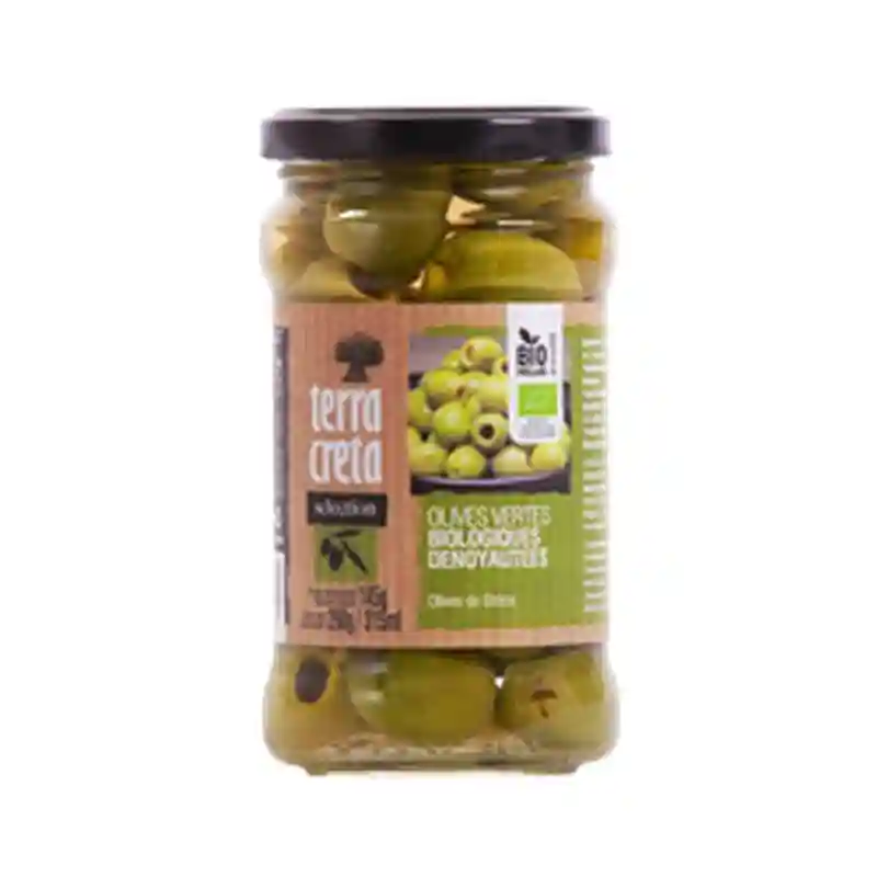 Terra Creta organic pitted green olives