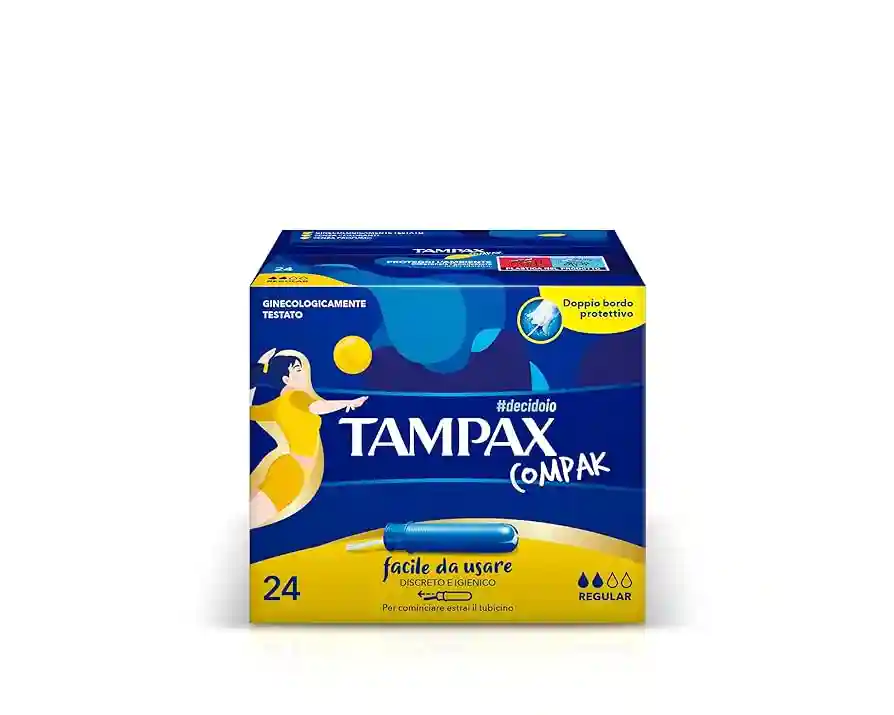 Tampax compak regular tampons with applicator