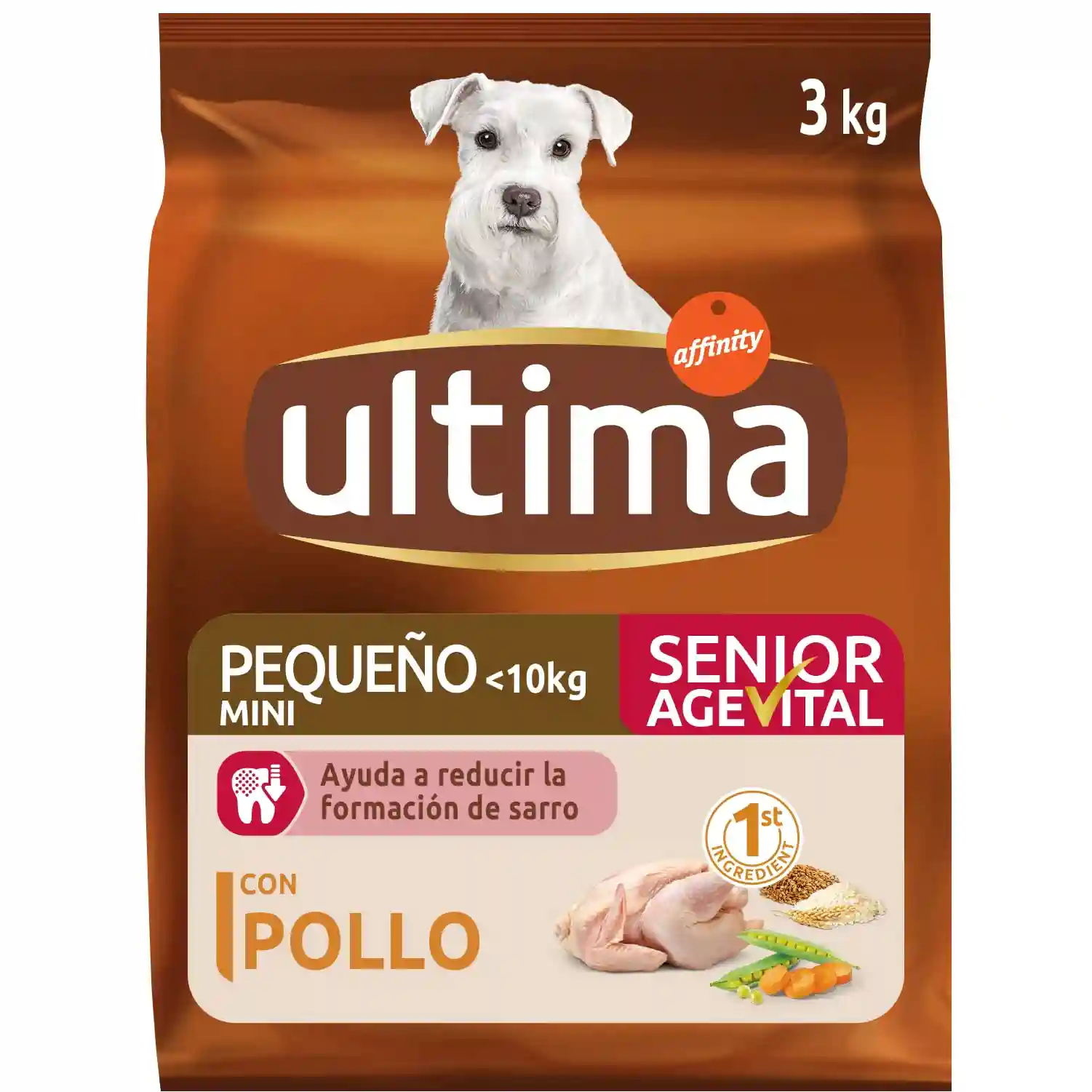 Ultima chicken kibble for senior dogs