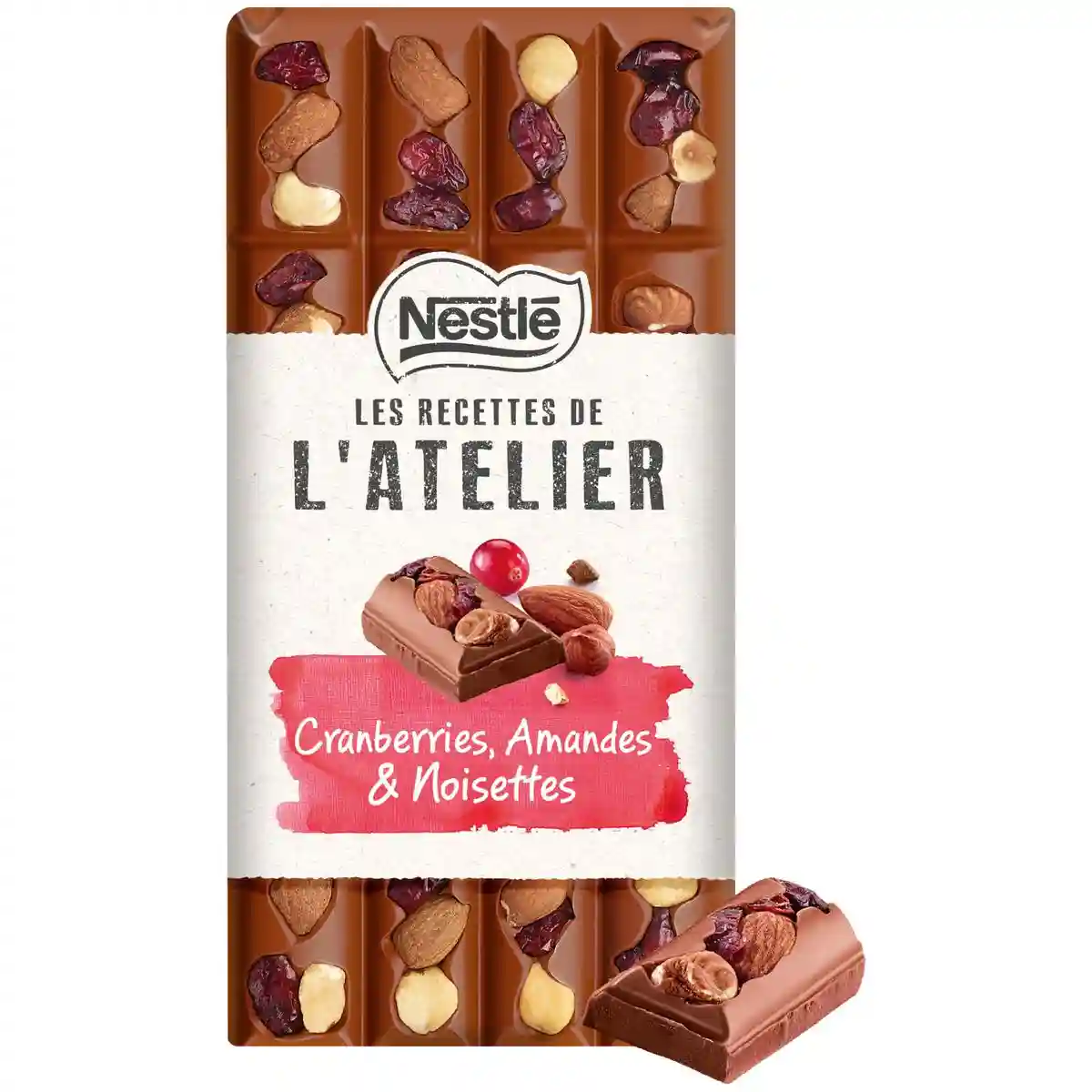 Nestlé cranberry and almond milk chocolate bars