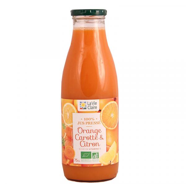 Jus orange carotte citron 75cl //ppbio\