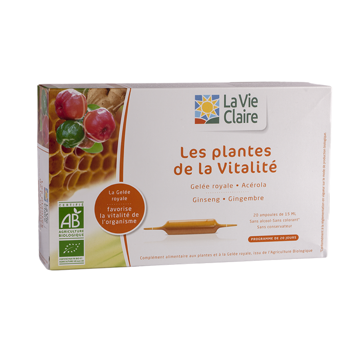 Plant fluid extract 20 phials - vitality - La Vie Claire