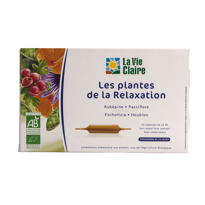 Plant fluid extract 20 phials - relaxation - La Vie Claire