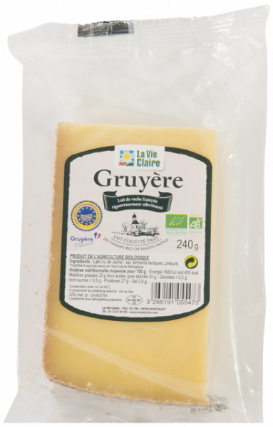 Gruyere Lait Cru De Vache