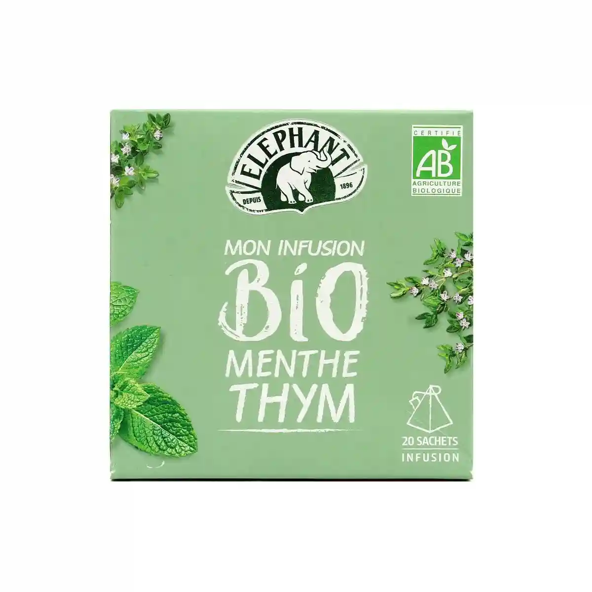 Elephant organic mint thyme infusion