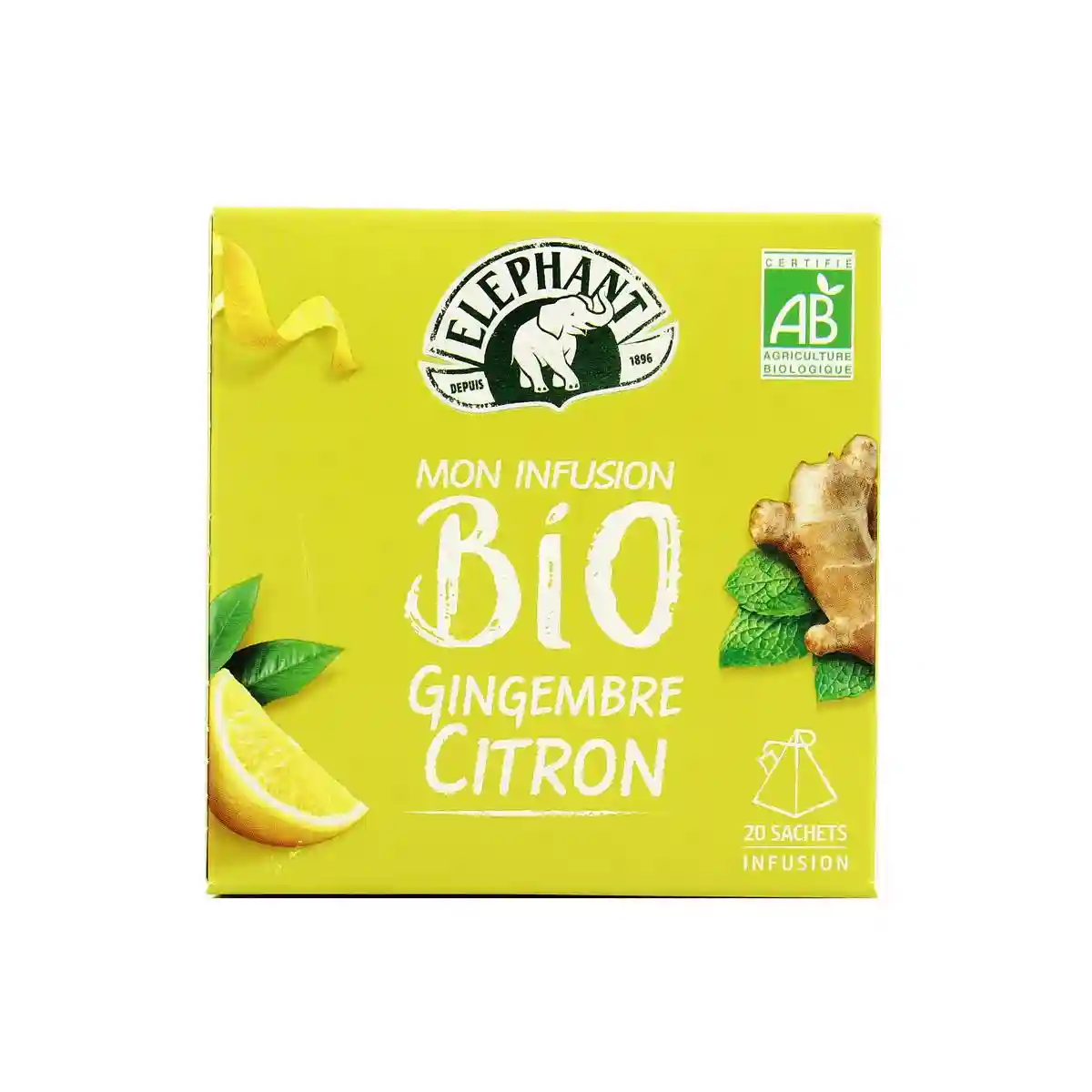  Elephant organic lemon ginger infusion