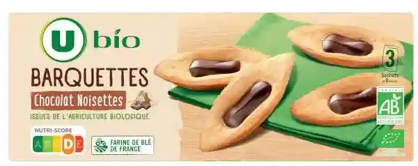 Organic U hazelnut chocolate bar