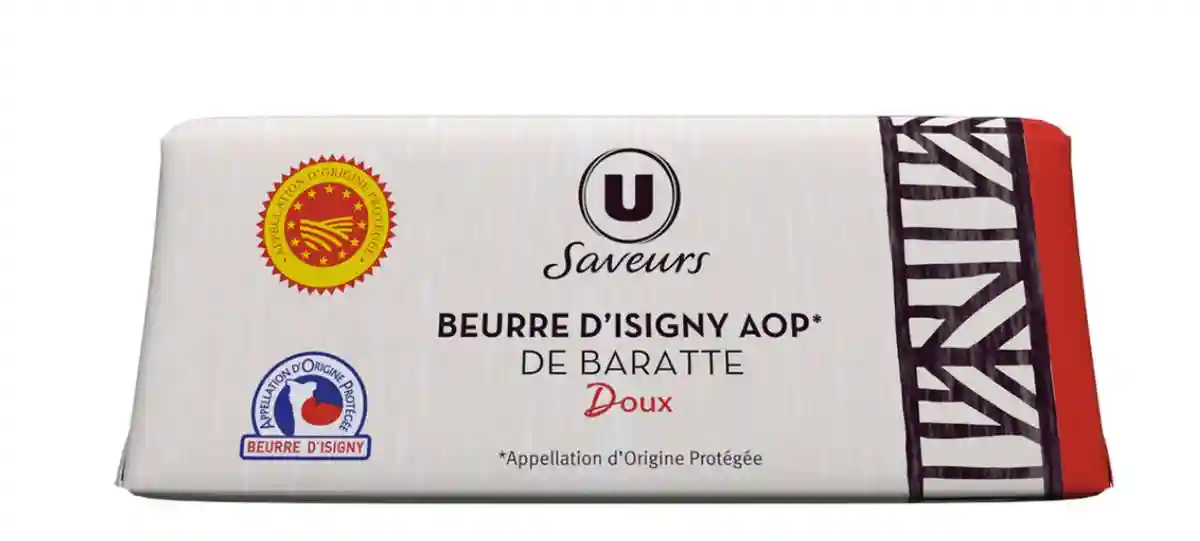 Soft molded Isigny butter 