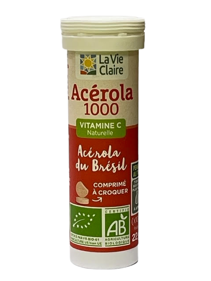 Natural vitamin C - Acerola 1000 BIO 10 units - La Vie Claire