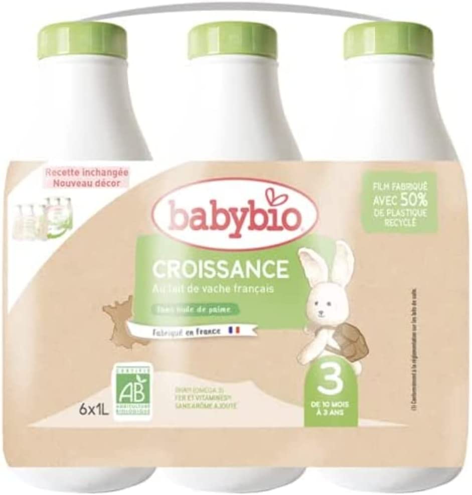 Babybio Lait Croissance 3X1L - Des 10 Mois