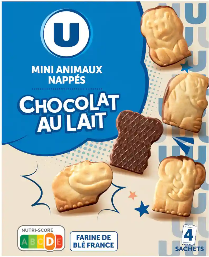 Mini milk chocolate animals U