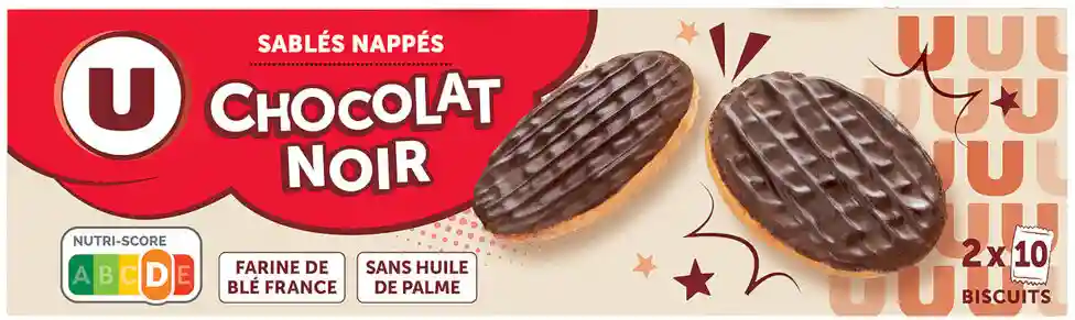 Dark chocolate shortbread U