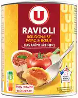 Beef and pork bolognese ravioli U