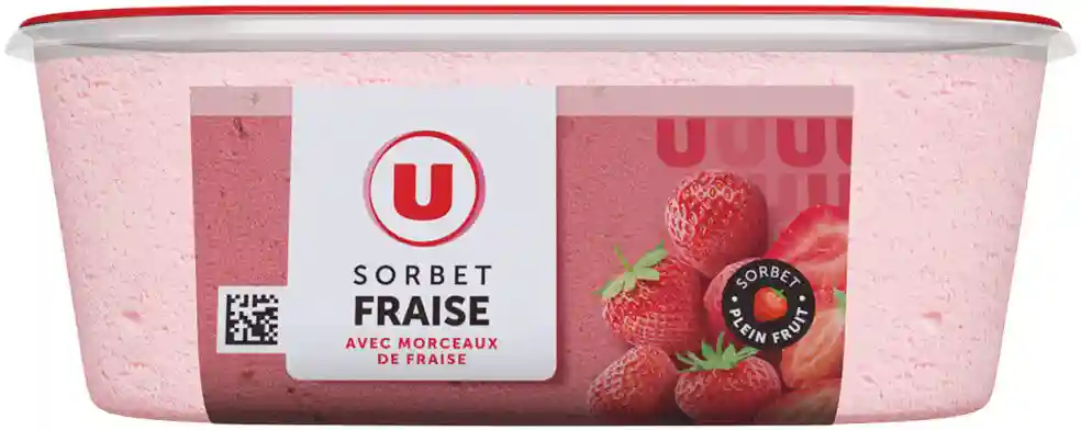 Strawberry sorbet