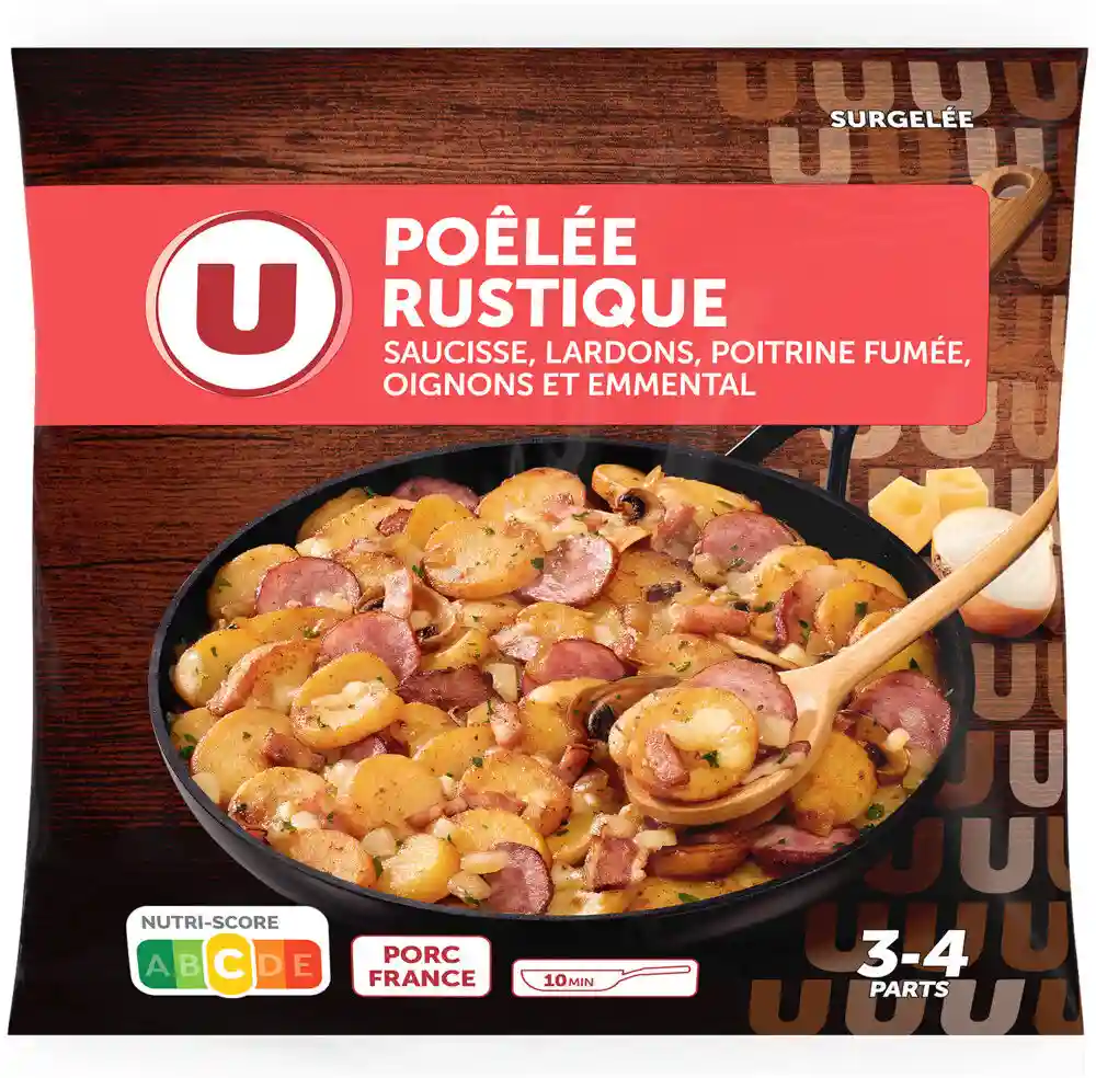Rustic pan-fried U