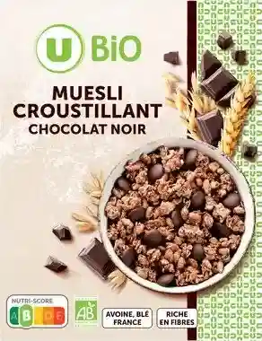 Organic dark chocolate crunchy muesli U