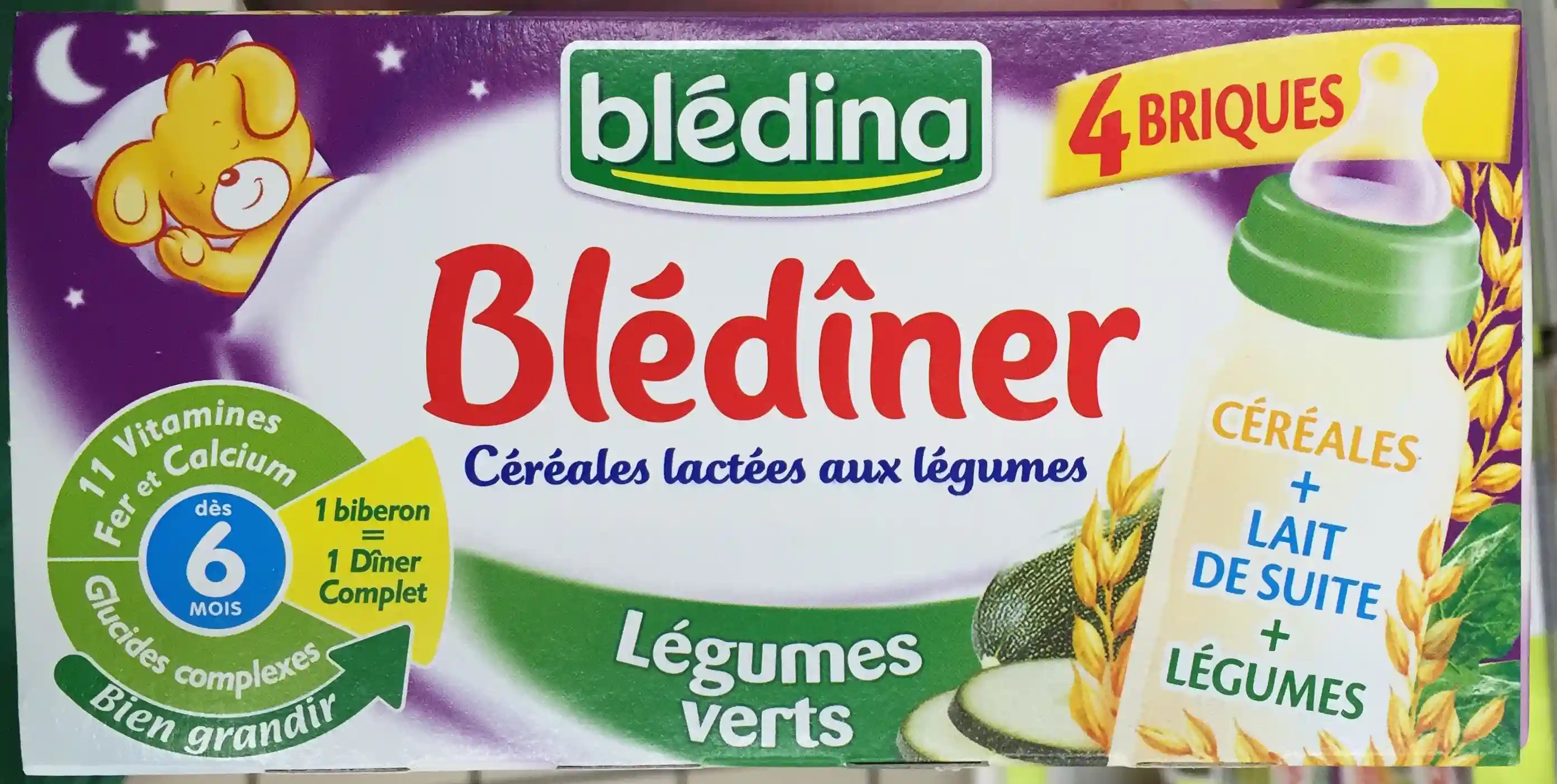 Blédiner Baby Green Vegetable Bricks from 6 months