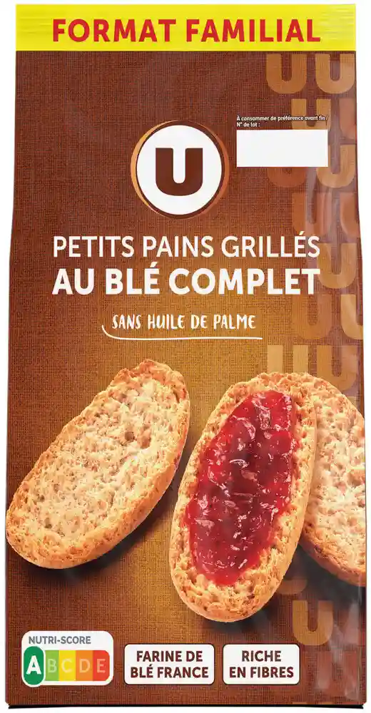 Whole wheat toasted rolls U