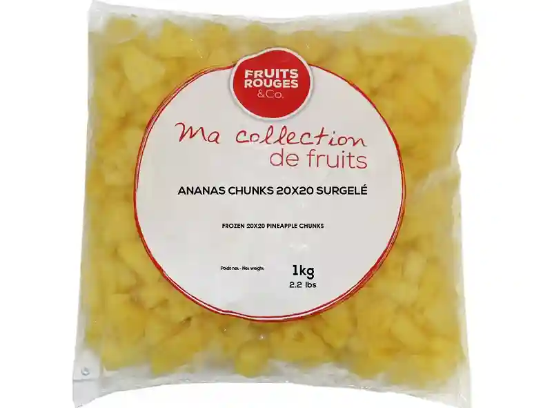 Frozen pineapple chunks