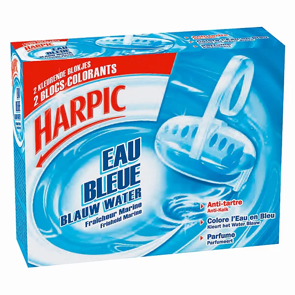 Harpic blue water bowl block