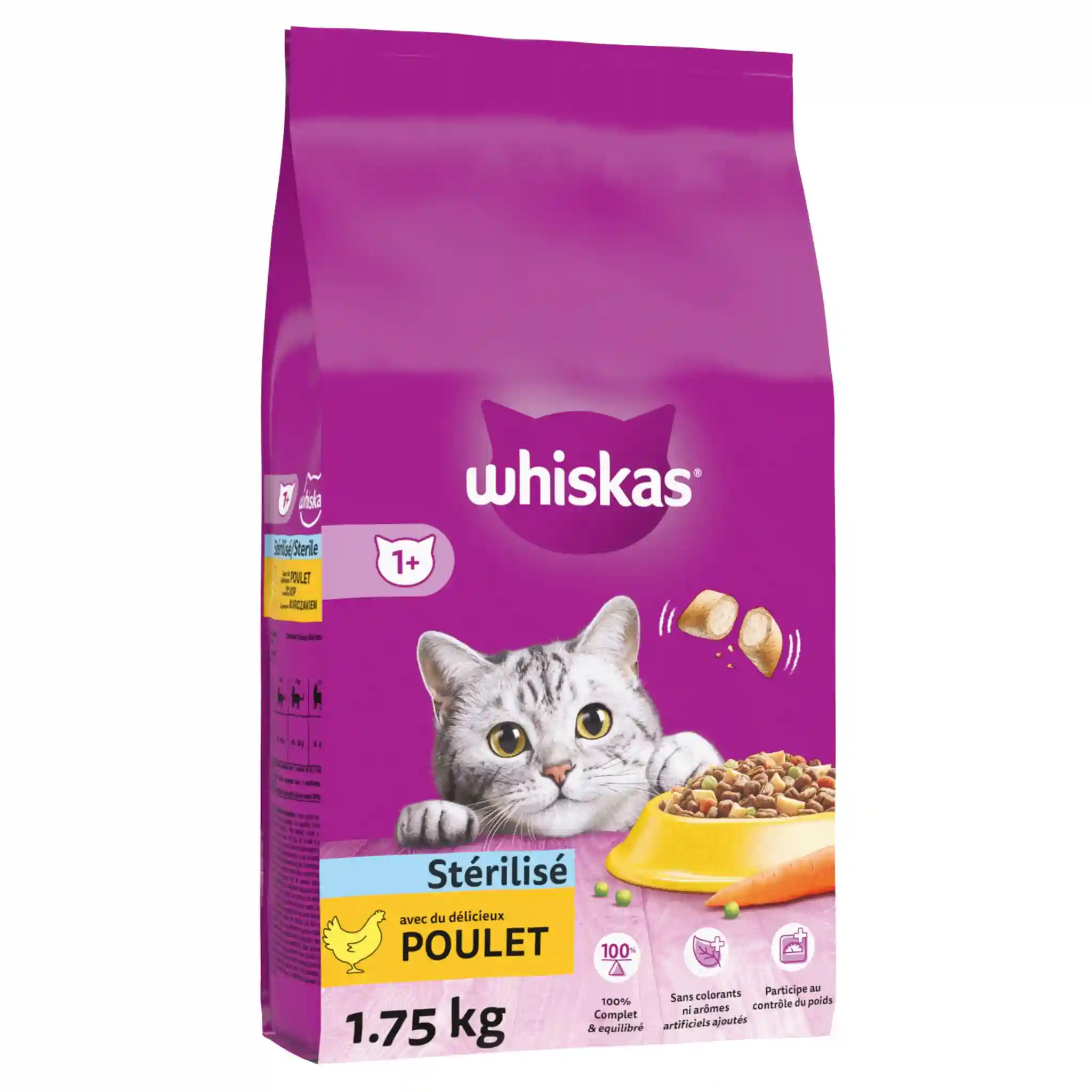 Sterilized cat food with chicken WHISKAS
